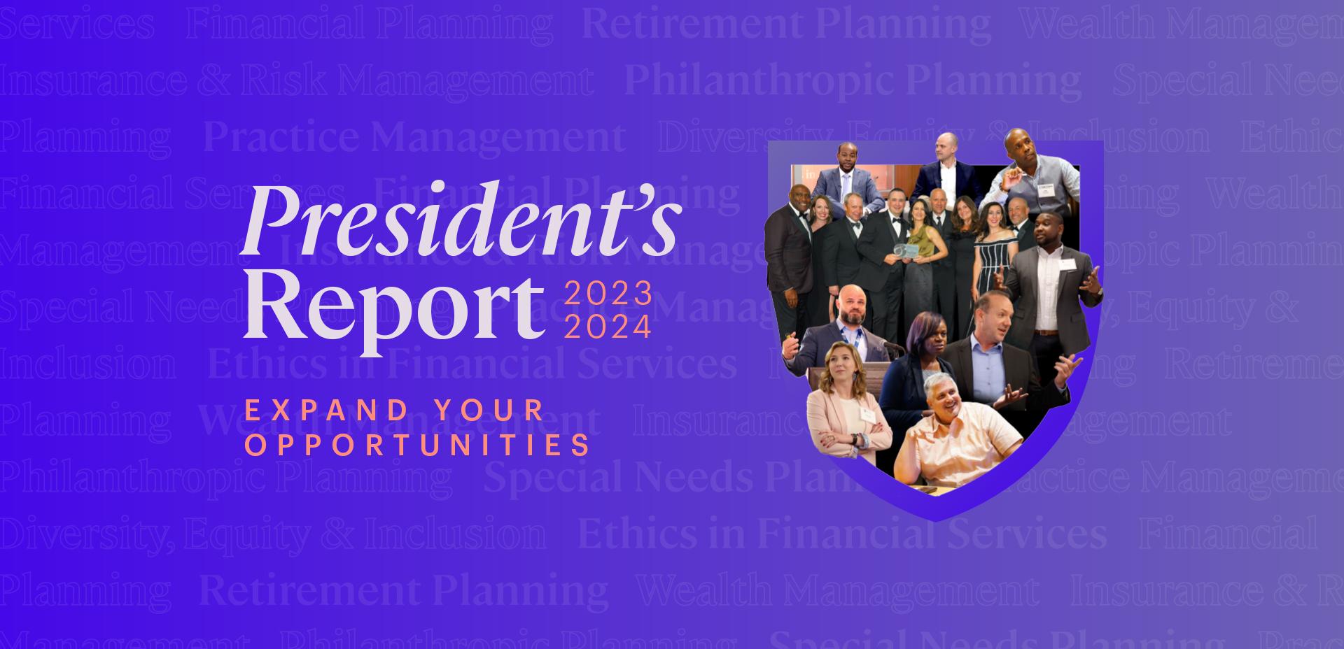 2023-2024 President's Report logo