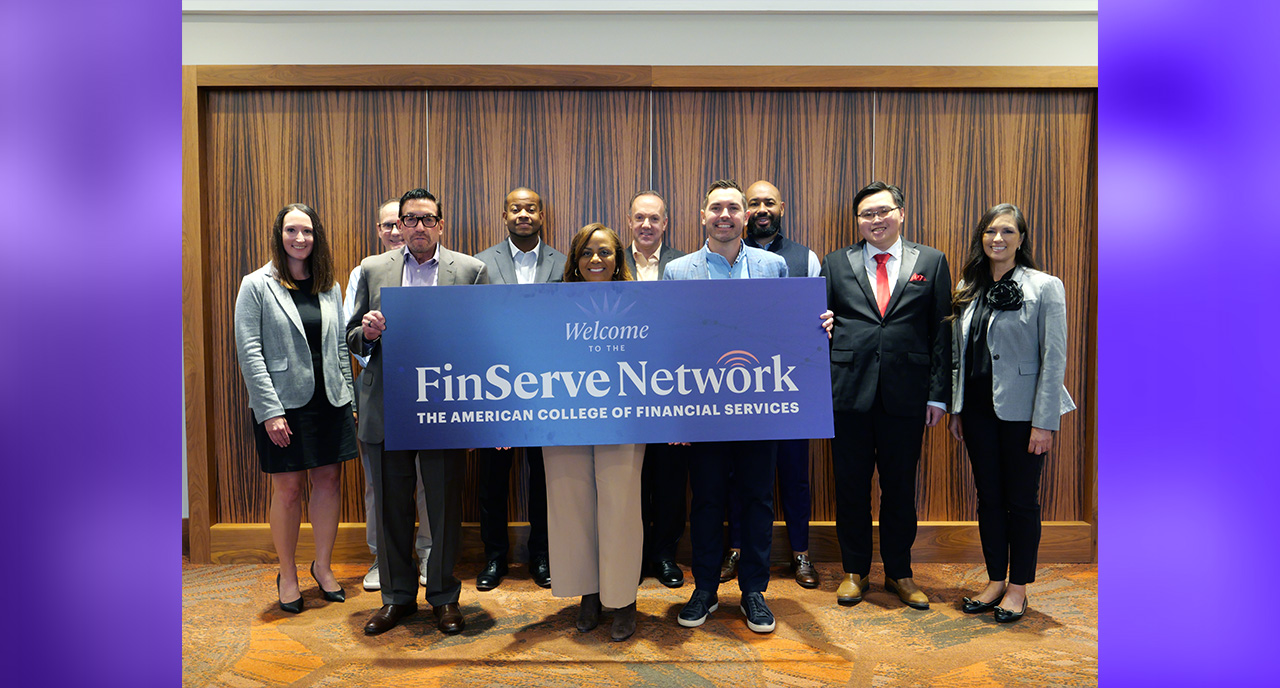 FinServe network posing for group photo
