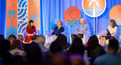 Panel of speakers on stage from Horizons 2026 conference